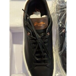 GOOD MAN BRAND SZ 8 LEGEND LONDON Sneakers Shoes Leather Black Dark Vachetta